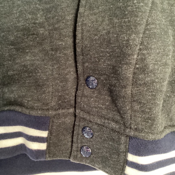 Polo Ralph Lauren Fleece Hooded Baseball Varsity Jacket Grey  Mens  size M - Picture 4 of 9